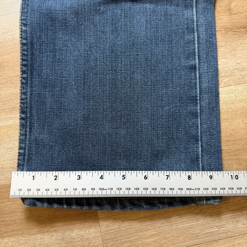 Vintage Diesel Kratt Jeans Men 38x32 Blue Relaxed Straight Dark Wash Made Italy - Picture 15 of 16